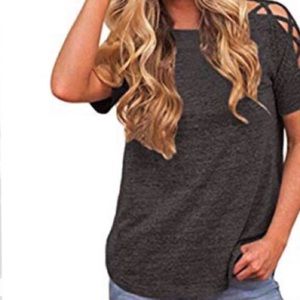 Victoria’s Secret Tee Shop - criss cross shoulders